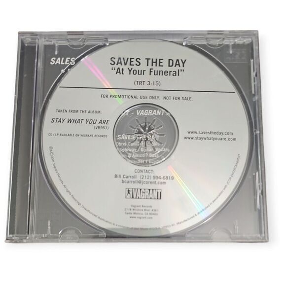 Other - Saves The Day‎ – At Your Funeral [2001 Promotional CD Single]